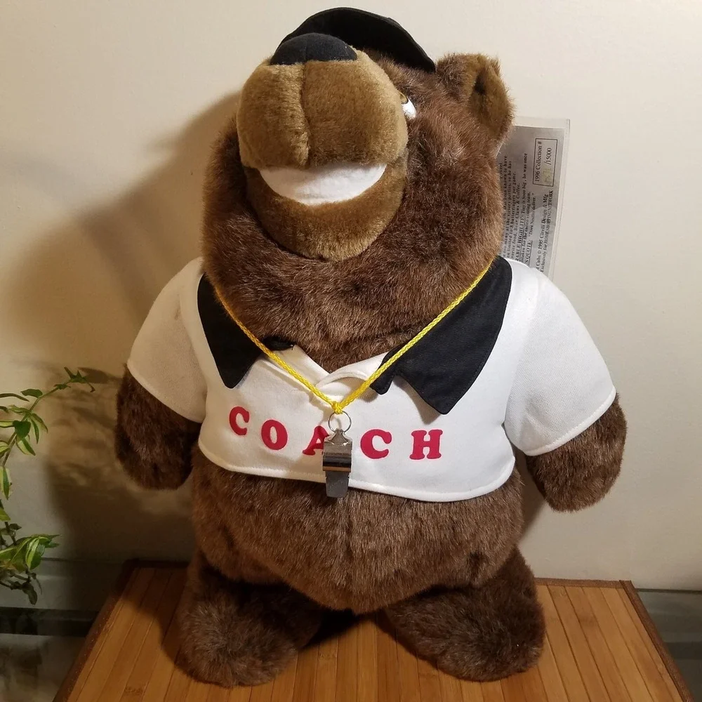 Sandlot Cubs Tiny Grizwald Baseball Coach Bear Plush Animal 20